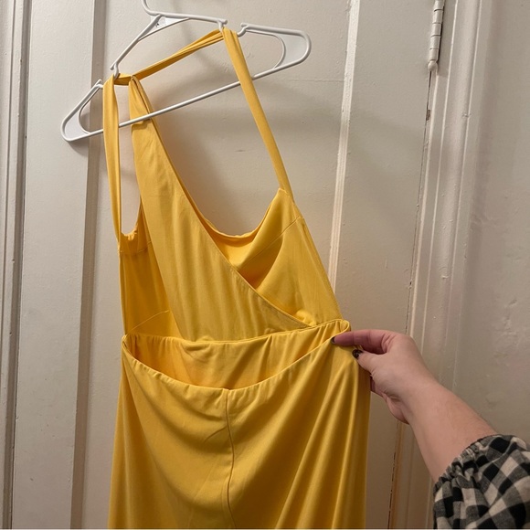 NWT! Michael Costello x REVOLVE Parker Maxi Dress in Yellow | size large - Picture 3 of 8